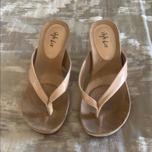 Nude Style & Co wedge shoe